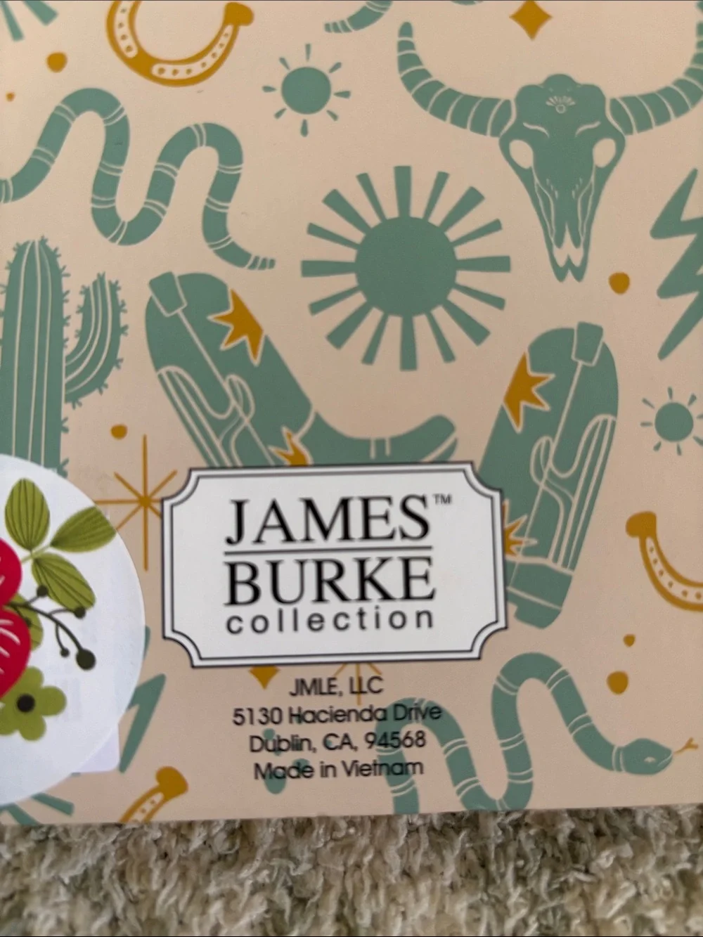 Santa Fe Western Stylized Journal Notebook NWT James Burke ~160pgs
